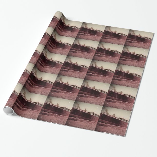 Papel De Regalo RMS Titanic Maiden Voyage (Desenrollado)