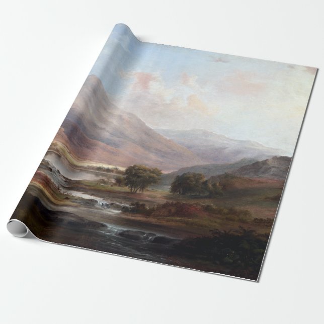 Papel De Regalo Robert S. Paisaje escocés de Duncanson (Desenrollado)
