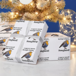 Papel De Regalo Robin Redmama Songbird