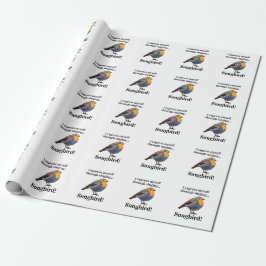Papel De Regalo Robin Redmama Songbird
