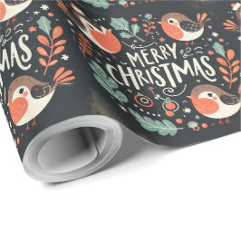 Papel De Regalo Robos de Navidades esponjosos y cortos