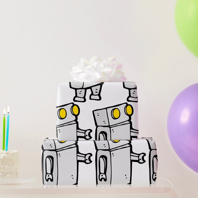 Papel De Regalo Robot básico (Subido por el creador)