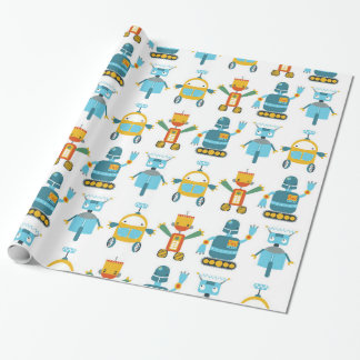 Papel De Regalo Robot colorido de los niños