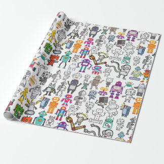 Papel De Regalo Robot Robotics World Wrapup Paper