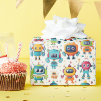 Papel De Regalo Robots