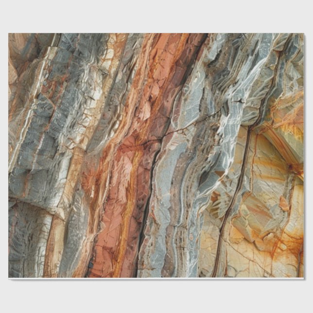 Papel De Regalo Roca Rota (Superficie plana)