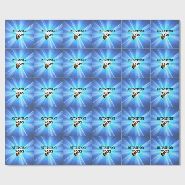Papel De Regalo Rocas de Jubilación, diseño popular, (Superficie plana)