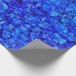 Papel De Regalo Rocas de vidrio azul