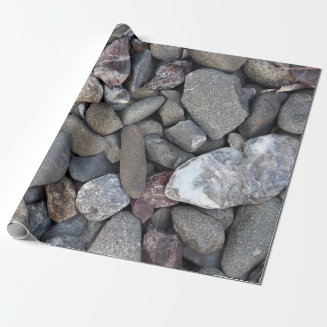 Papel De Regalo Rocas fluviales 2 (Desenrollado)