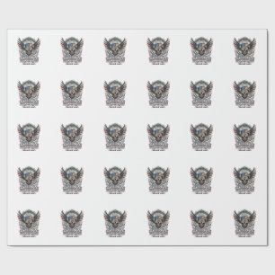 Papel De Regalo Rociero de bandana patriótica Música rock meta de 