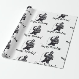 Papel De Regalo Rock and Roll Skeletons Birthday Party