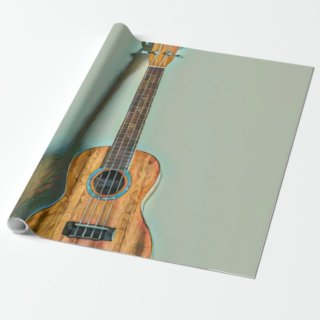 Papel De Regalo Rock guitar player (Desenrollado)