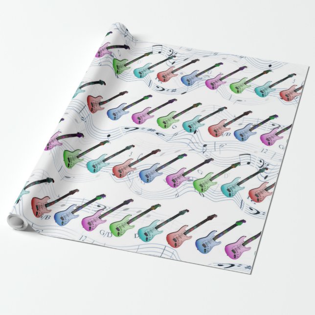 Papel De Regalo Rock N Roll (Desenrollado)