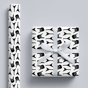 Papel De Regalo Rock & Roll de Guitarra de Heavy Metal