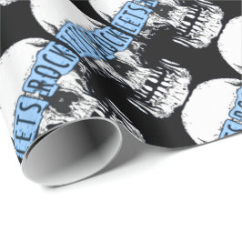 Papel De Regalo Rock Skull