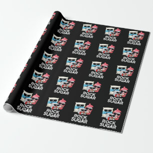 Papel De Regalo Rock Sugar Funny Food Pun Dark BG