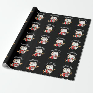 Papel De Regalo Rockero divertido Sushi Pun Dark BG