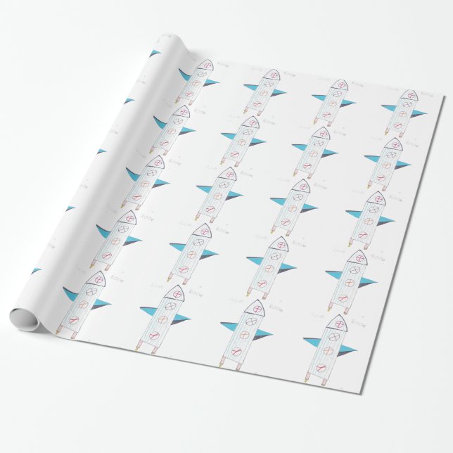 PAPEL DE REGALO ROCKET (Desenrollado)