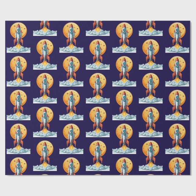 Papel De Regalo rocket (Superficie plana)