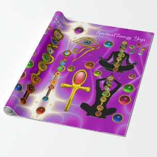 Papel De Regalo ROD ASCLEPIUS,7 CHAKRAS YOGA LOTUS POSE ,Horus Eye