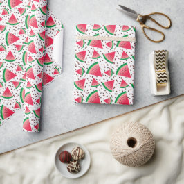 Papel De Regalo Rodenajas de Sandía Semillas Fruta Fría Patrón