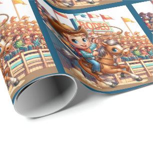 Papel De Regalo Rodeo occidental de cacareo