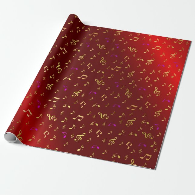 Papel De Regalo rojo (Desenrollado)