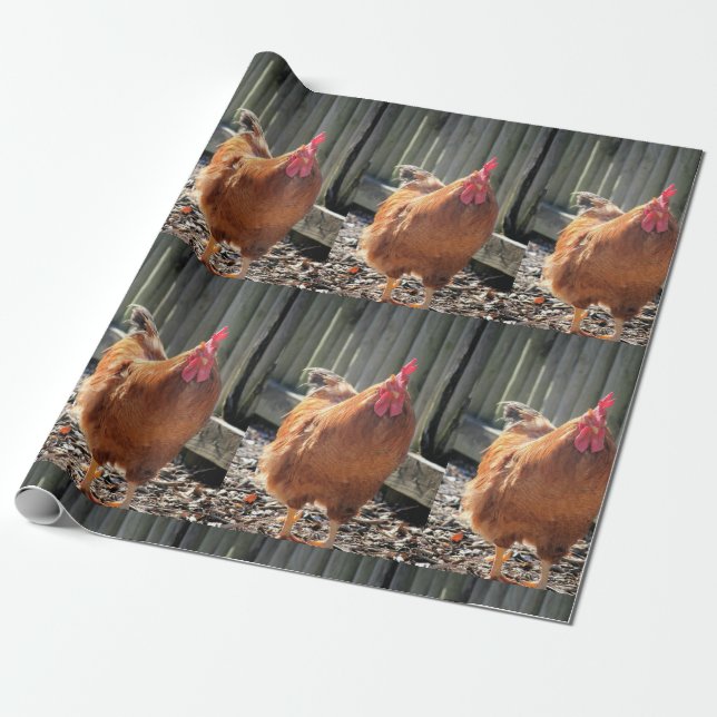 Papel De Regalo Rojo (Desenrollado)
