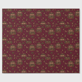Papel de regalo rojo arándano Grand European Chris