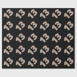 Papel De Regalo Rojo, blanco, verde "13" 13º evento en el Día del 