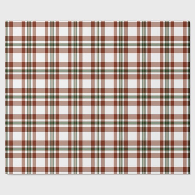 Papel De Regalo Rojo, blanco y verde en las vacaciones (Costura)