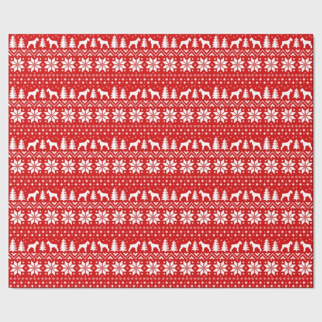 Papel De Regalo Rojo del modelo del suéter del navidad de los (Costura)