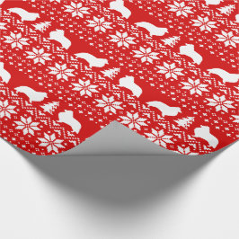 Papel De Regalo Rojo del modelo del suéter del navidad de los