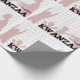 Papel De Regalo Rojo feliz moderno de Kwanzaa