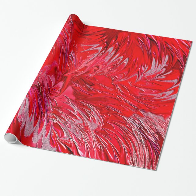 Papel De Regalo Rojo mágico (Desenrollado)