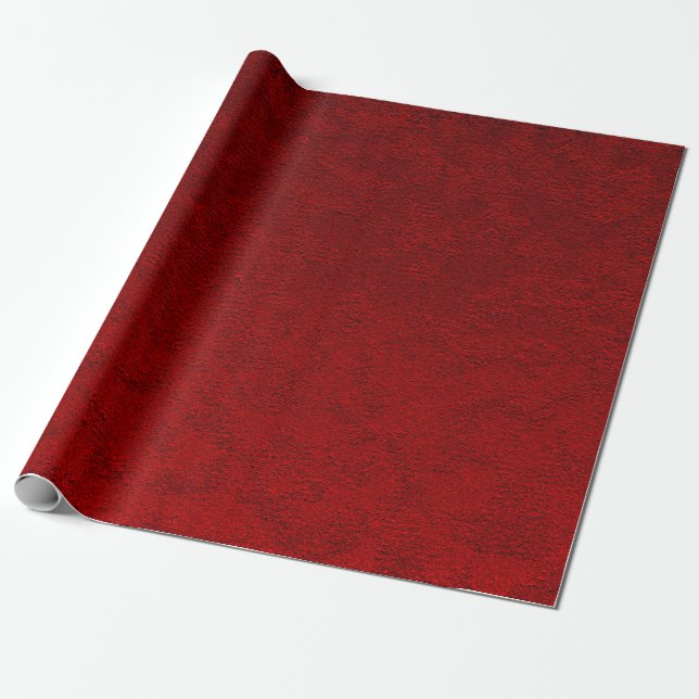 Papel De Regalo rojo profundo de lujo (Desenrollado)