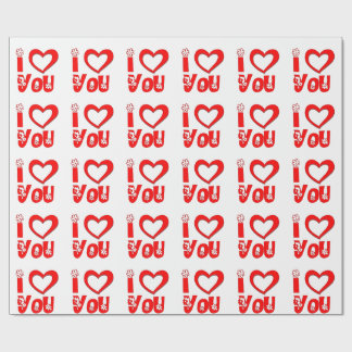 Papel de regalo Rojo Te Amo