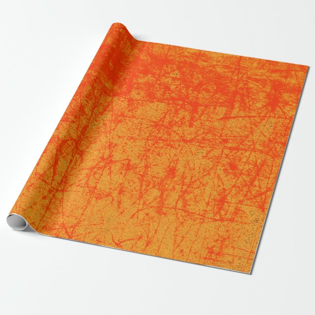 Papel De Regalo Rojo y Naranja (Desenrollado)