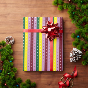 Papel de regalo rojo y naranja con acabado brillan