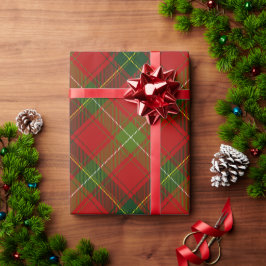 Papel De Regalo Rojo y Verde