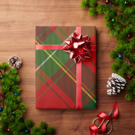 Papel De Regalo Rojo y Verde