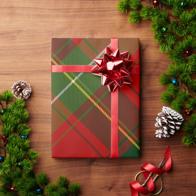 Papel De Regalo Rojo y Verde (Regalo de vacaciones)
