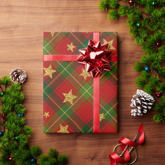 Papel De Regalo Rojo y Verde (Regalo de vacaciones)