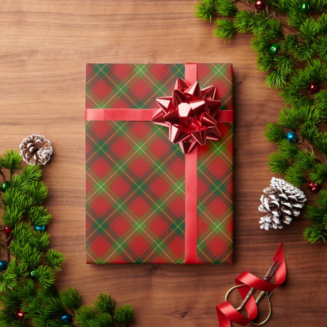 Papel De Regalo Rojo y Verde (Regalo de vacaciones)