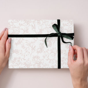 Papel De Regalo Rojorete personalizado Pink Allure con Patrón Feme