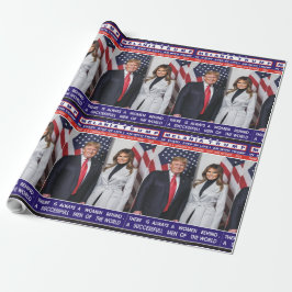 PAPEL DE REGALO ROL DE REGALO DE MELANIA