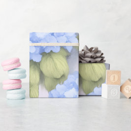 Papel De Regalo Rollo de envoltura floral de Hortensia Azul – Bout