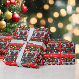 Papel De Regalo Rollo de saludo de Navidad o festivo de Cascanuece