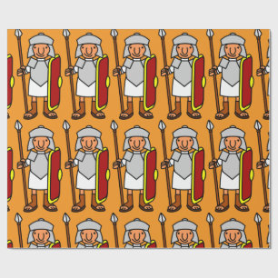 Papel De Regalo Roma Antigua Soldado Romano Divertido Regalo 