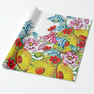 Papel De Regalo  Romantic blooming Flowers